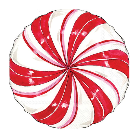 Peppermint Swirl Paper Napkins