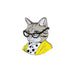 Berkley Tabby Cat Lady Enamel Pin