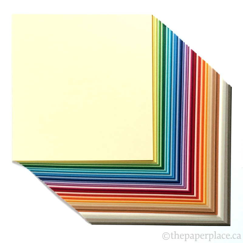 Japanese Tant Origami Paper - 96 Sheets Of 12 Yellow/Orange Shades, 3 Inch Square Textured Paper