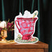 Happy Holidays Teacup Single Card
