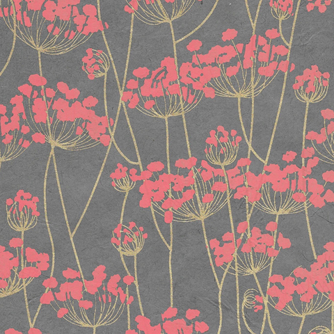 Twigs - Pink/Gold on Slate