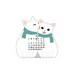 2025 Mini Twin Cats Die Cut Calendar