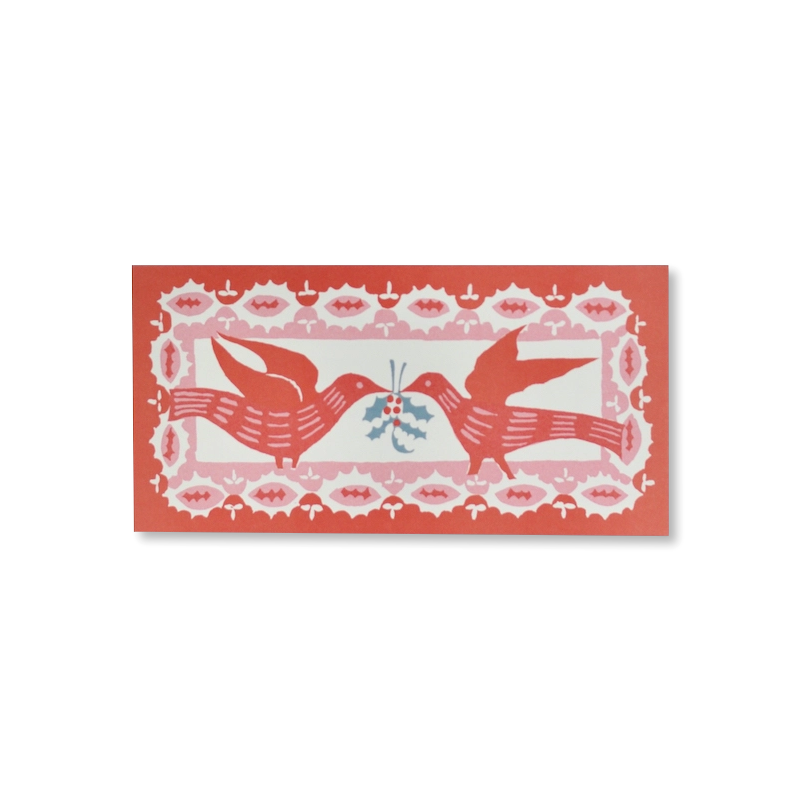 Two Christmas Birds Single Card