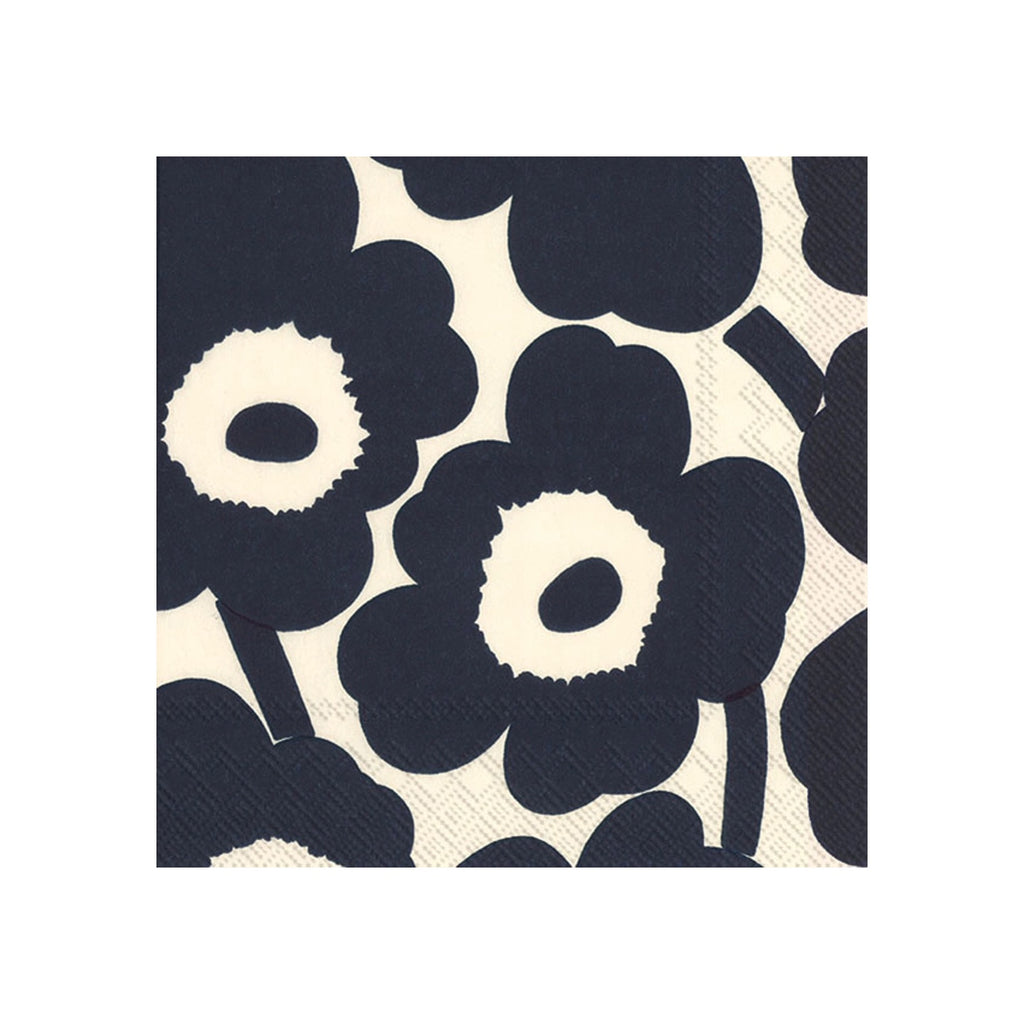 Marimekko Unikko Dark Blue Paper Napkins