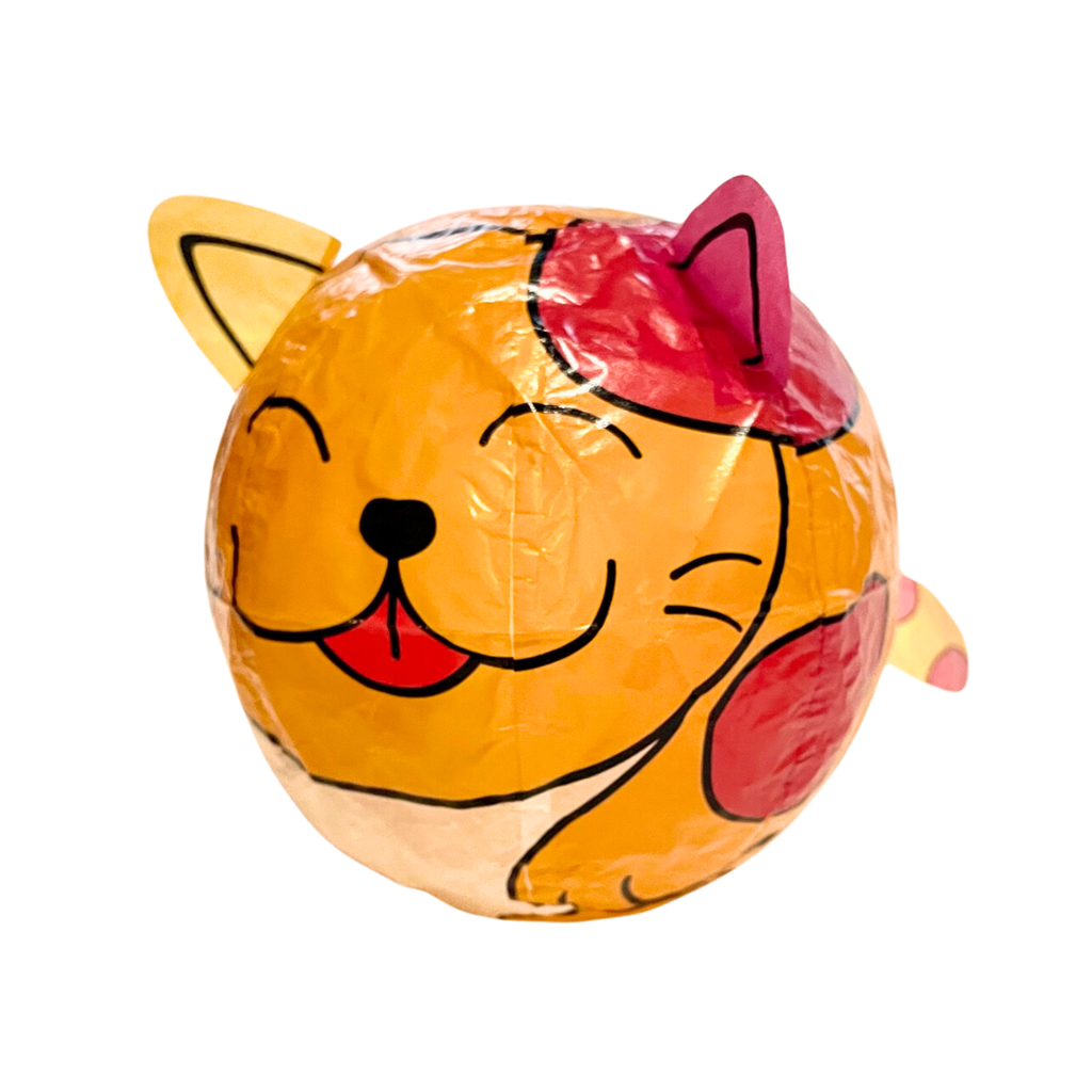 Red & Orange Cat Paper Balloon