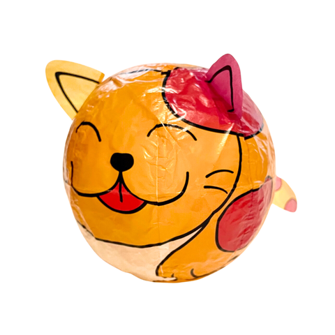 Red & Orange Cat Paper Balloon