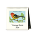 2026 Vintage Birds Desk Calendar