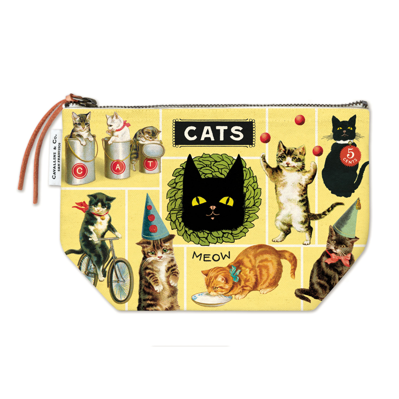 Cats Vintage Pouch