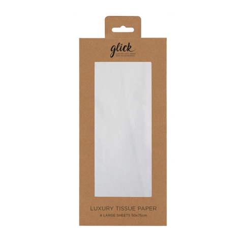 Solid White Tissue Paper Pack