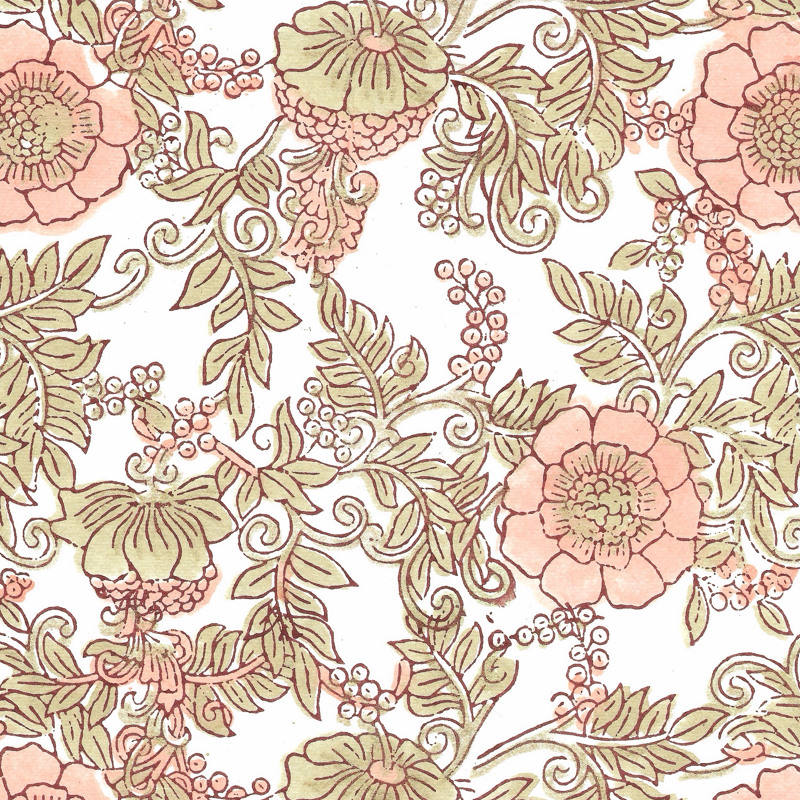 Wild Rose Terracotta Wrap Sheet