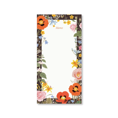 Wild Flower Memo Pad