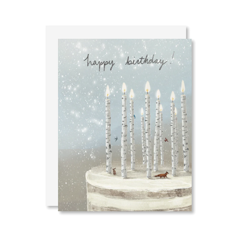 Winter Birthday Single Card