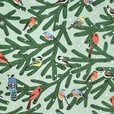 Winter Songbirds Gift Wrap Sheet