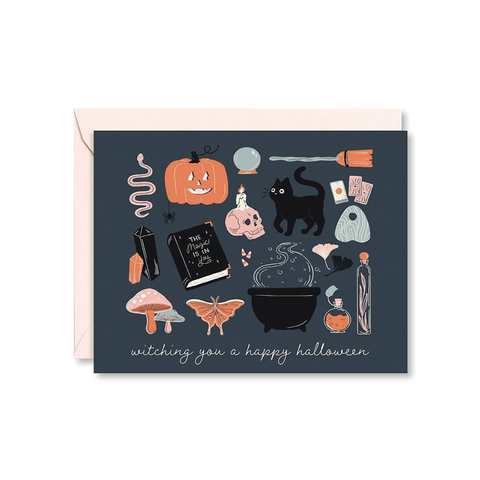 Witching You a Happy Halloween Single Card