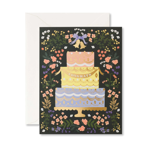 Woodland Wedding Cake Single Card