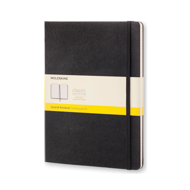 XL Hard Cover Squared Notebook