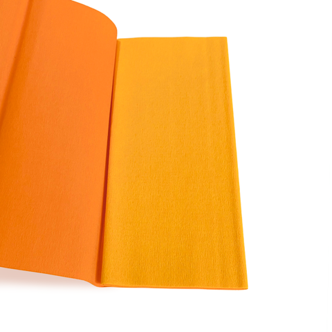 90g Double-Sided Crepe - Yellow/Orange