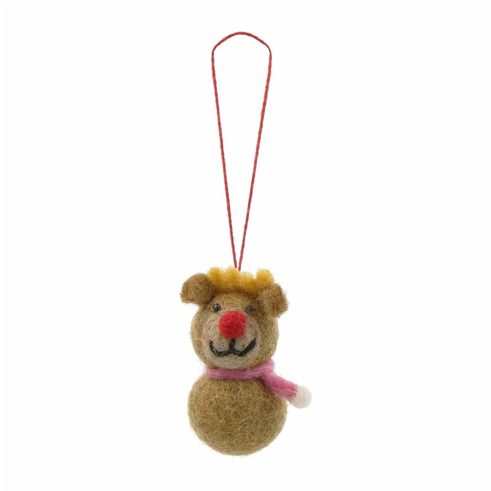 Small Felt Reindeer Ornament