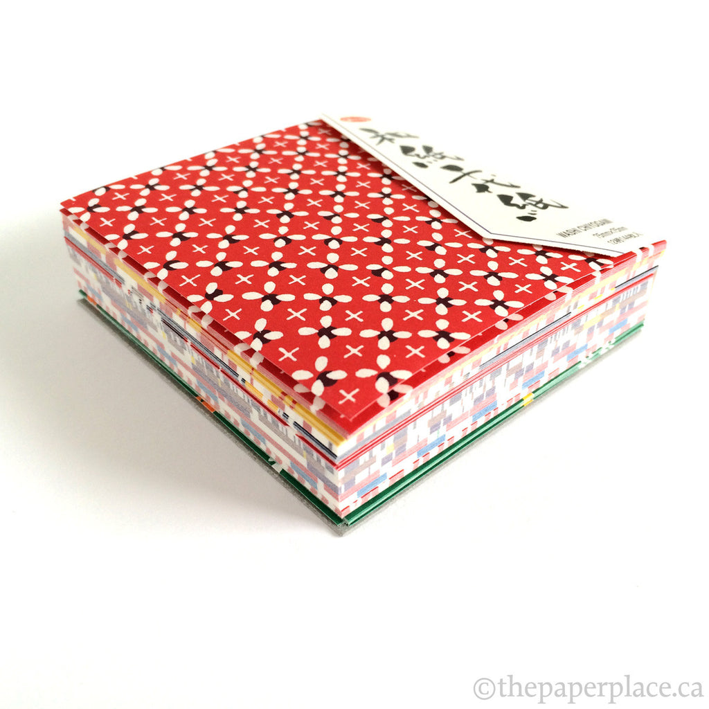 2 PACK of Japanese Origami Paper 3 (7.5cm) 12 Tant Shades of Red Color 96  Sheet