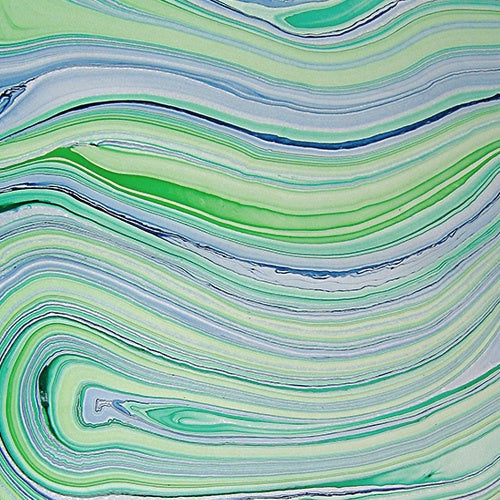 Thai Marbled Paper - Chrysocolla