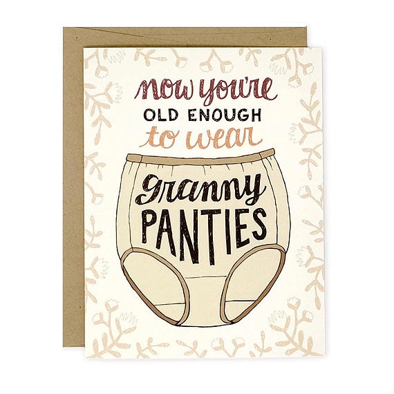 Granny Panties Single Card