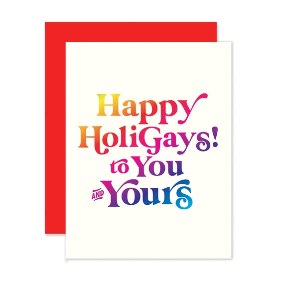 Happy Holigays Single Card
