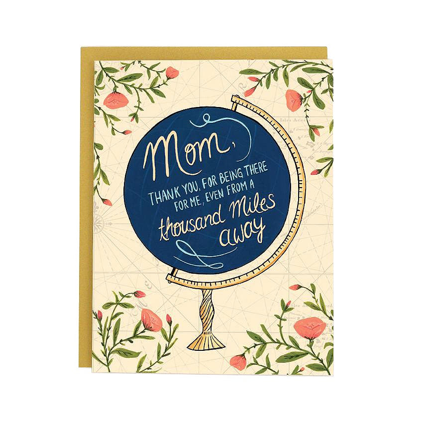 Mom Globe Single Card