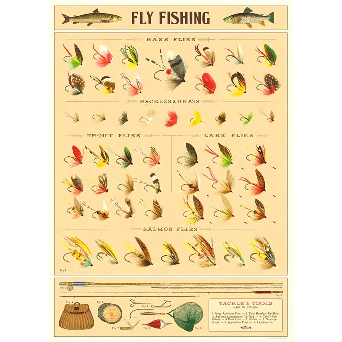 Fly Fishing Poster Wrap - The Paper Place