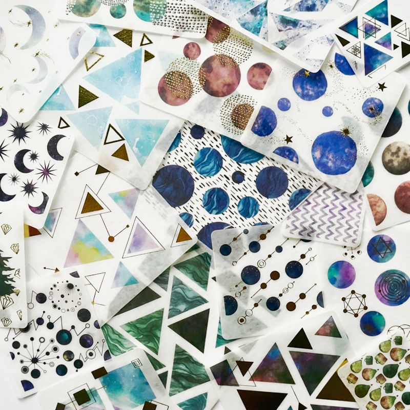 Washi Paper Stickers - Abstract Space
