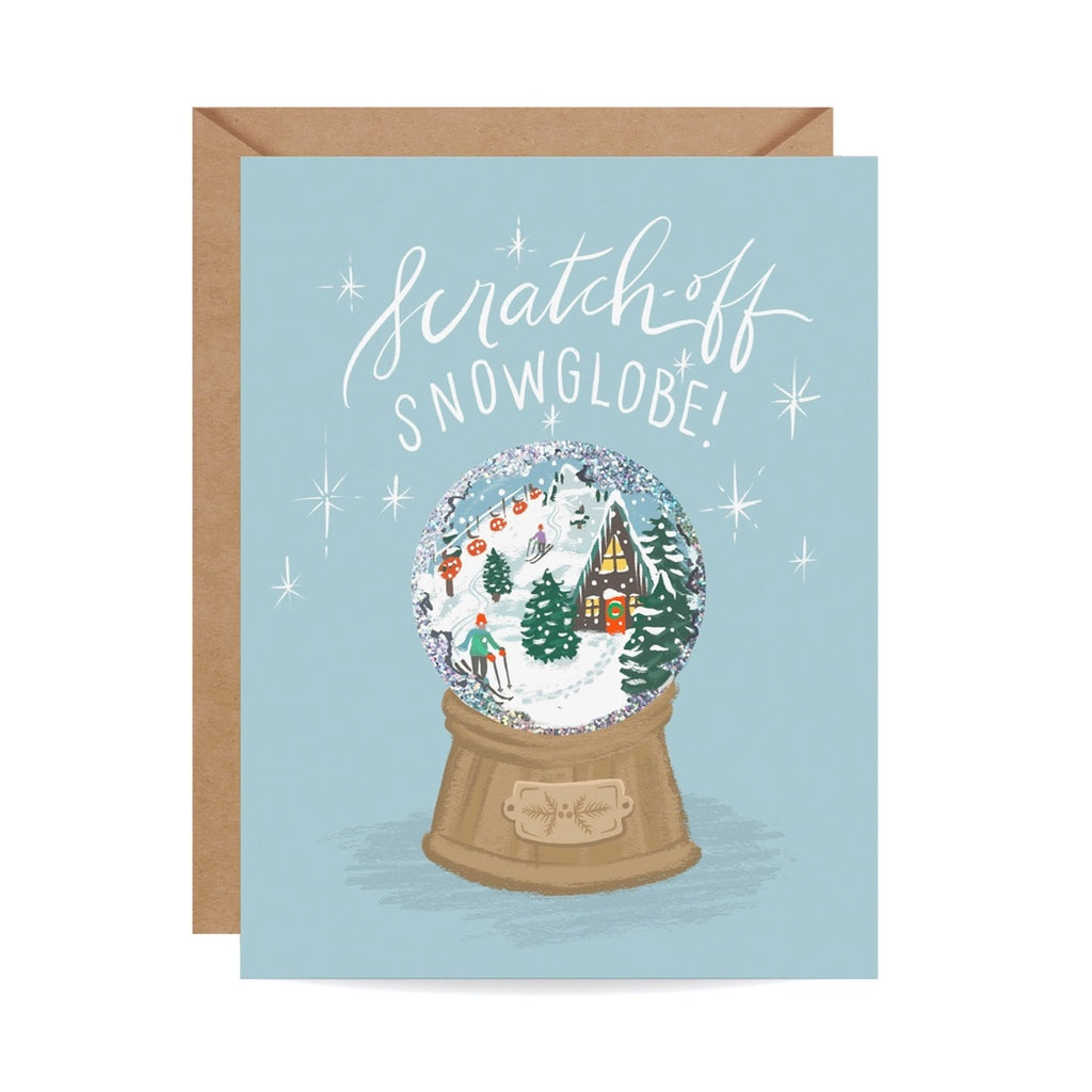 Alpine Snow Globe Scratch Off Single Card