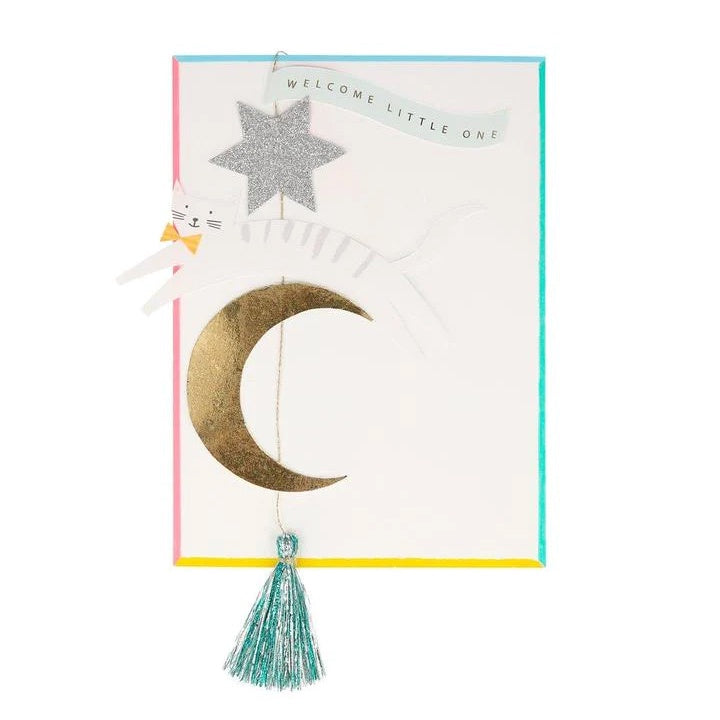 Welcome Little One Hanging Decoration Card