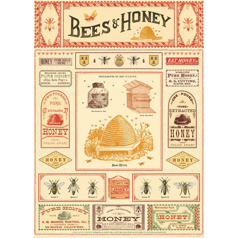 Bees & Honey Poster Wrap