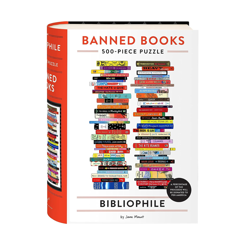 Bibliophile Banned Books 500 Piece Puzzle