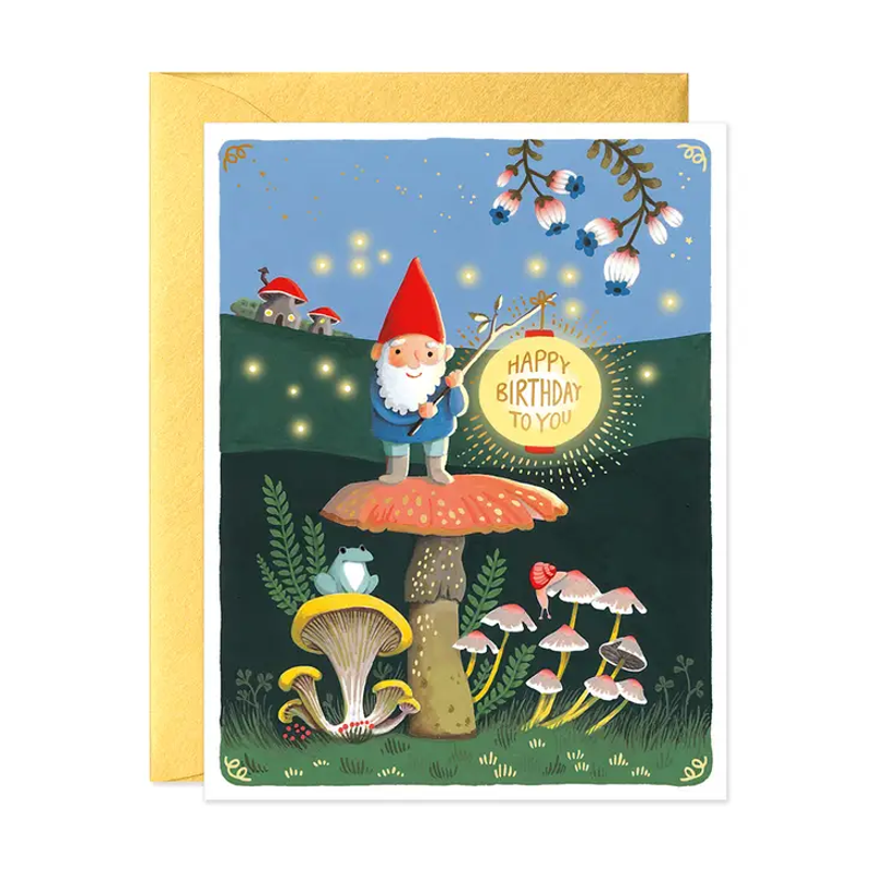 Gnome Birthday Single Card