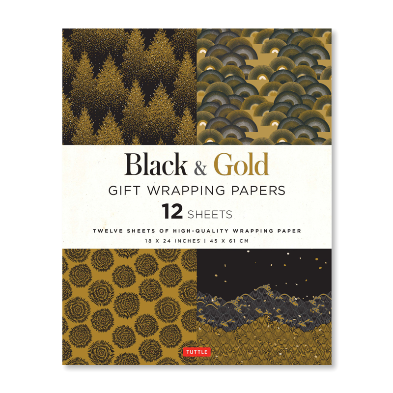 Black & Gold Gift Wrapping Papers