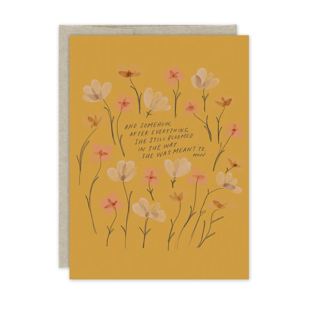 She Still Bloomed Encouragement Single Card