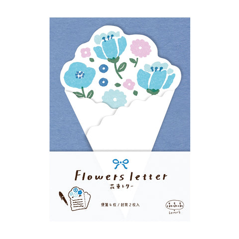 Blue Bouquet Letter Set