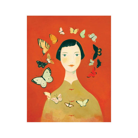 Butterfly Girl 8x10" Print