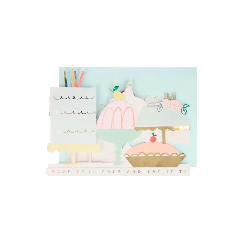 Cake Concertina Single Card