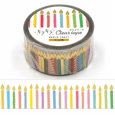 Birthday Candles Clear Washi Tape