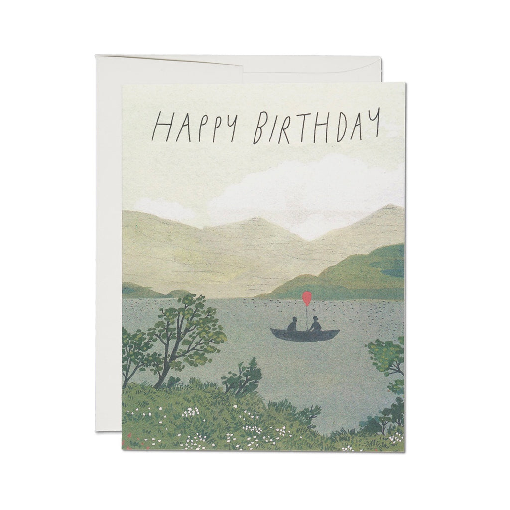 Canoe Birthday Single Card