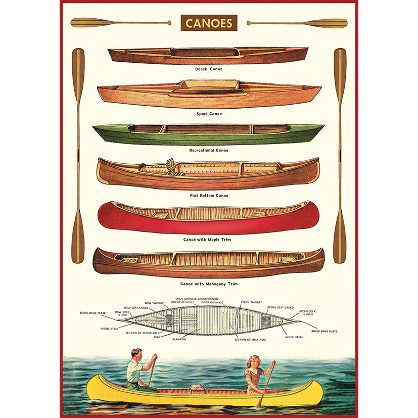 Canoes Poster Wrap