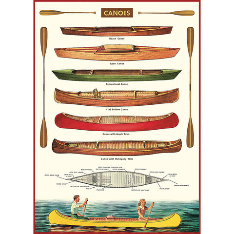 Canoes Poster Wrap
