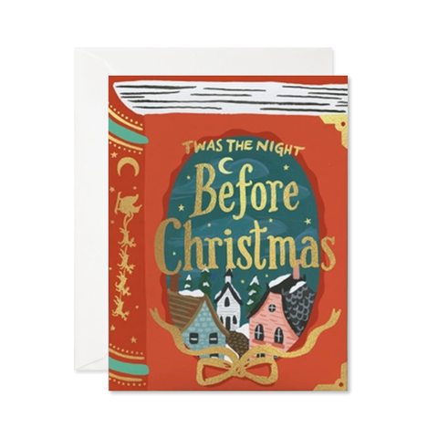 Christmas Book Single Card