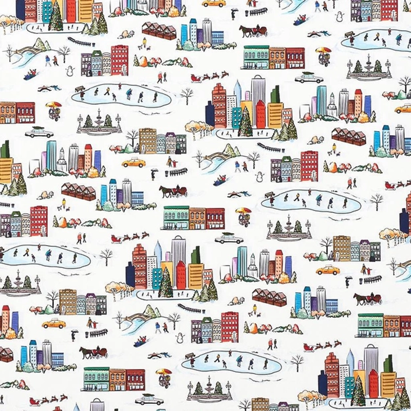 City Christmas Sheet Wrap