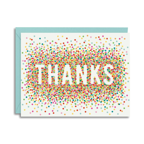 Colourful Confetti Thank You Boxed Cards