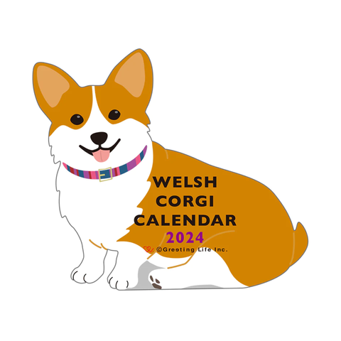 2024 Welsh Corgi Die Cut Calendar