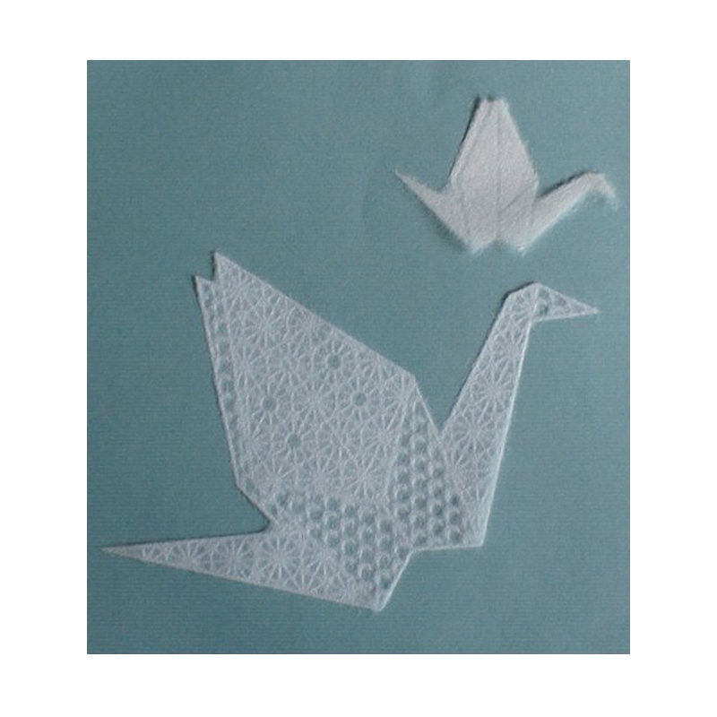 Origami Crane #206 Washi Ornaments