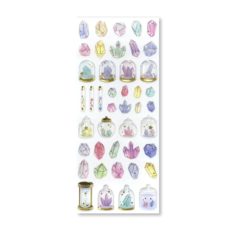 Crystals Drop Sticker Set