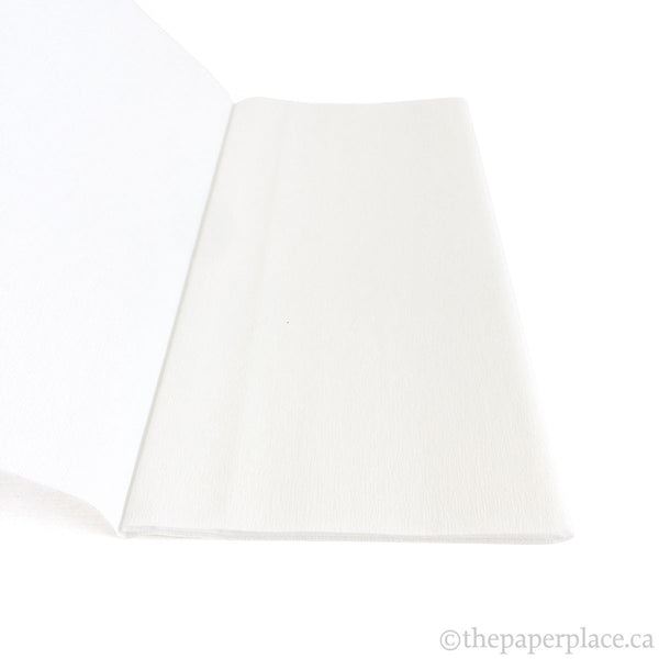 90g Double-Sided Crepe - White/White
